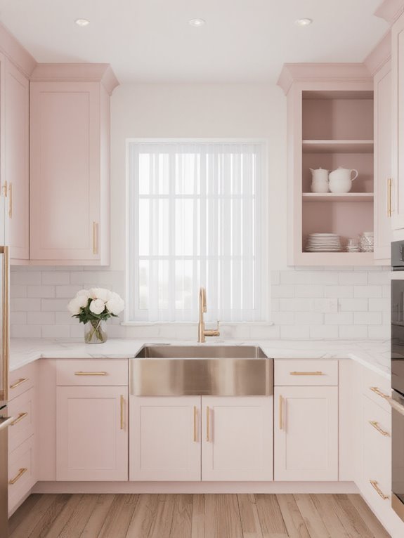 soft pink elegant accents