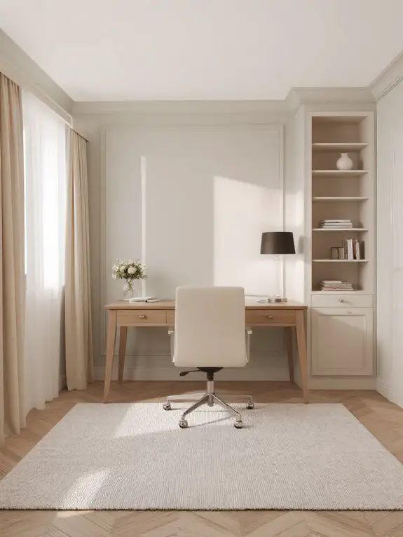soft serene neutral tones