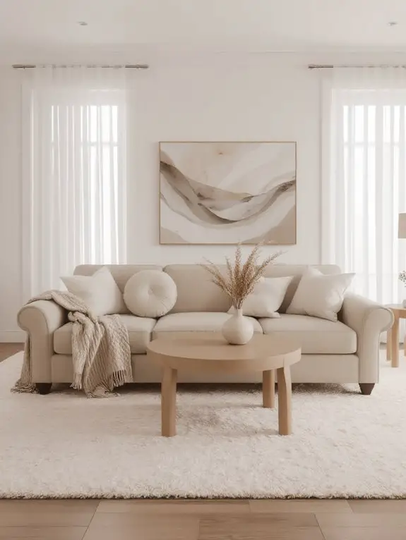 soft textured circular accents
