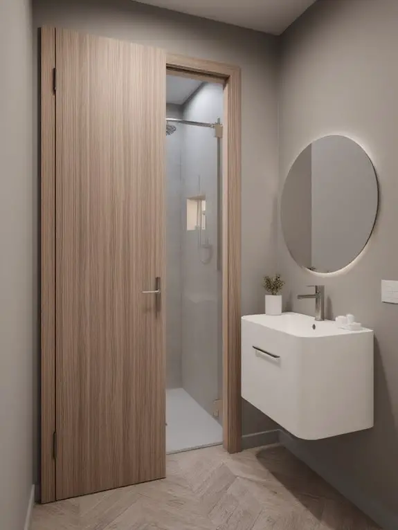 space saving sliding door
