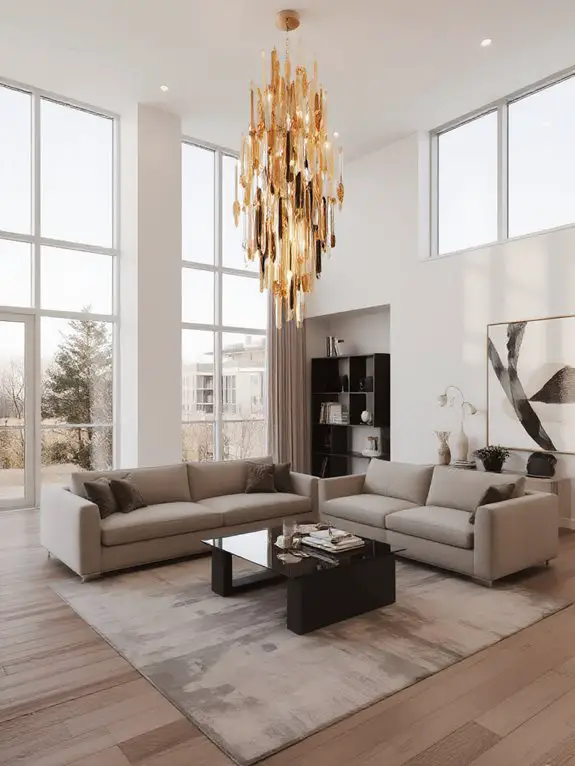 statement lighting focal points