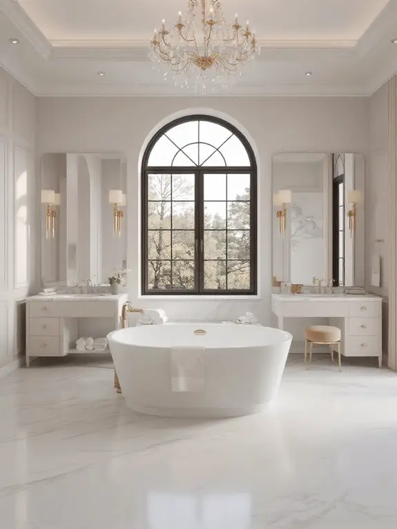 strategic marble accents