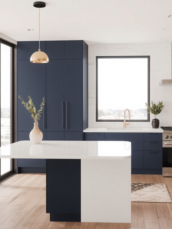 streamlined minimalist kitchen design