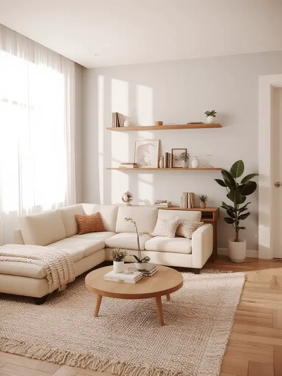 stylish functional shelving display