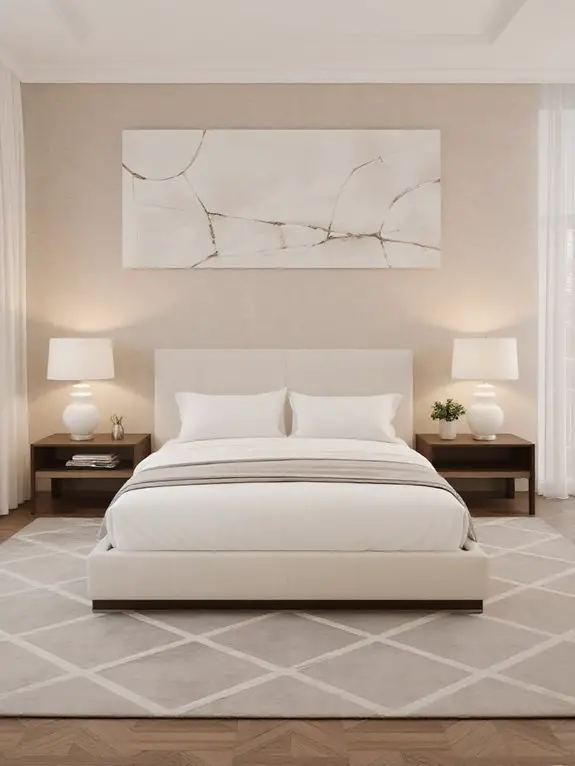 symmetrical layout enhances serenity