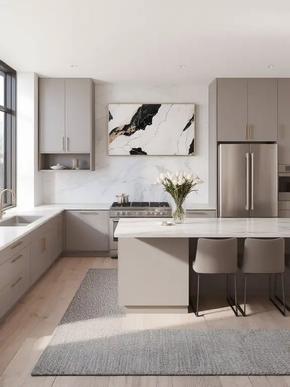 taupe art luxe hub