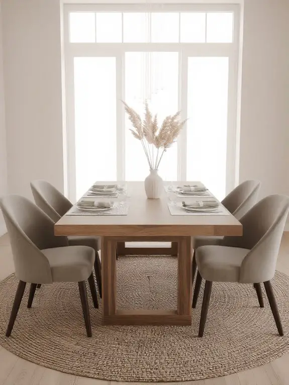 textured coordinated table setting