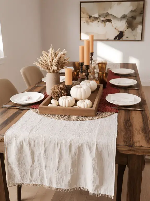 textured layered table elegance