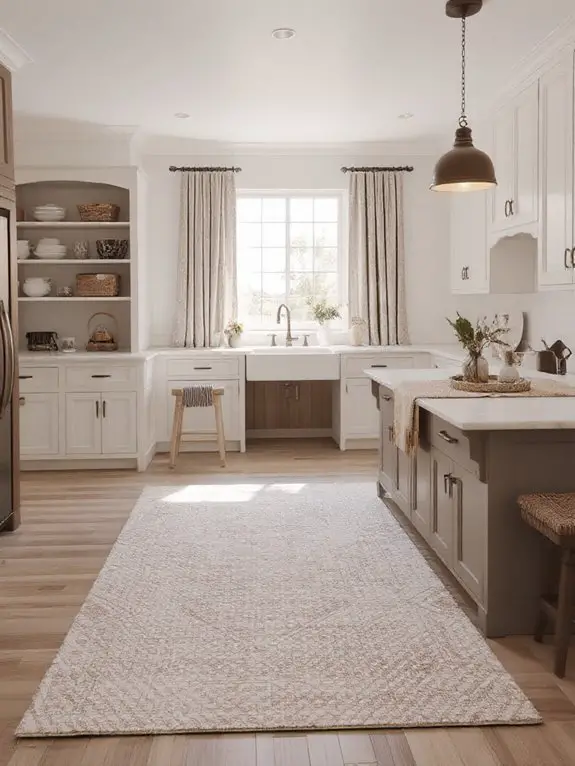 textured neutral rug warmth