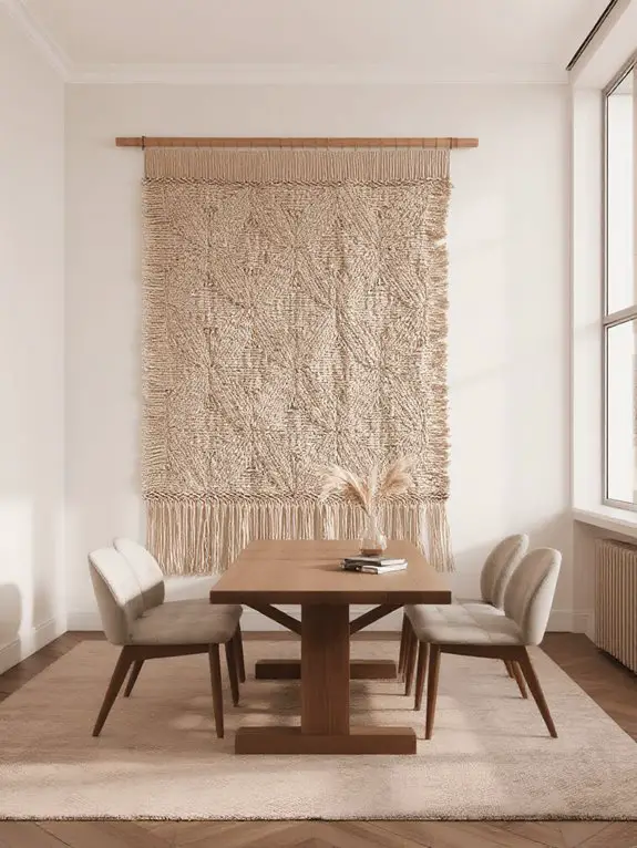 textured neutral statement walls