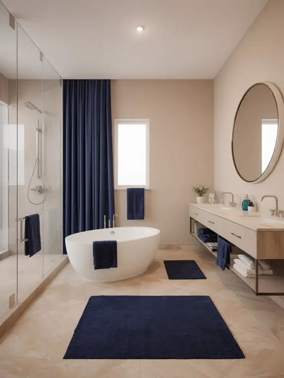 timeless navy accent details
