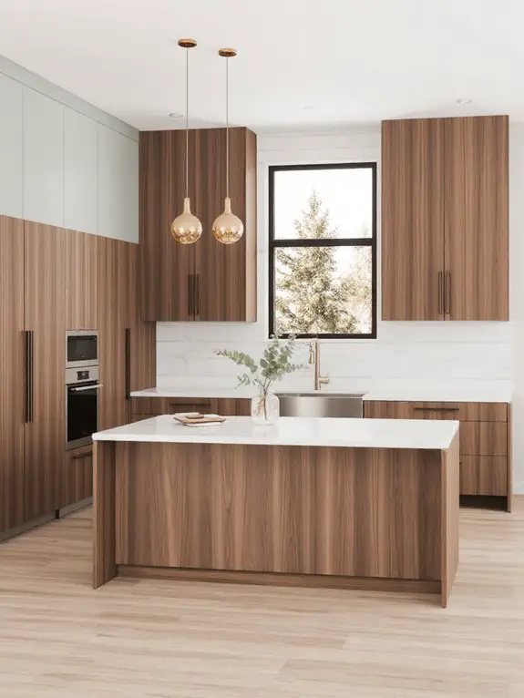 two tone kitchen design