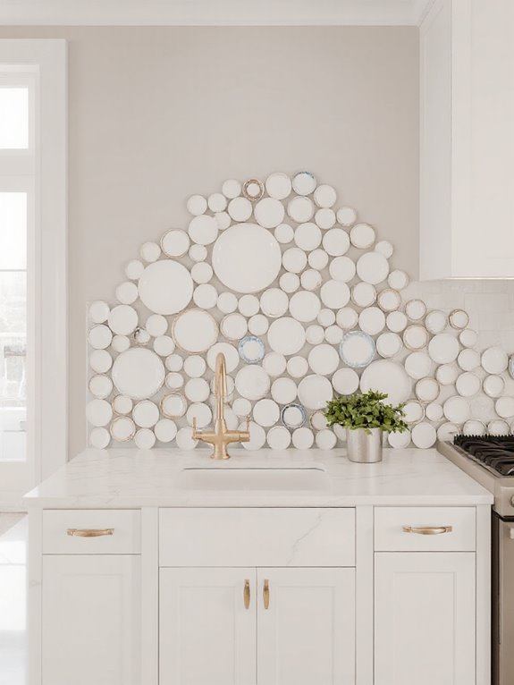 unique textural kitchen backsplashes