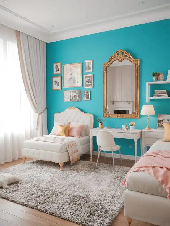 vibrant accent wall statement