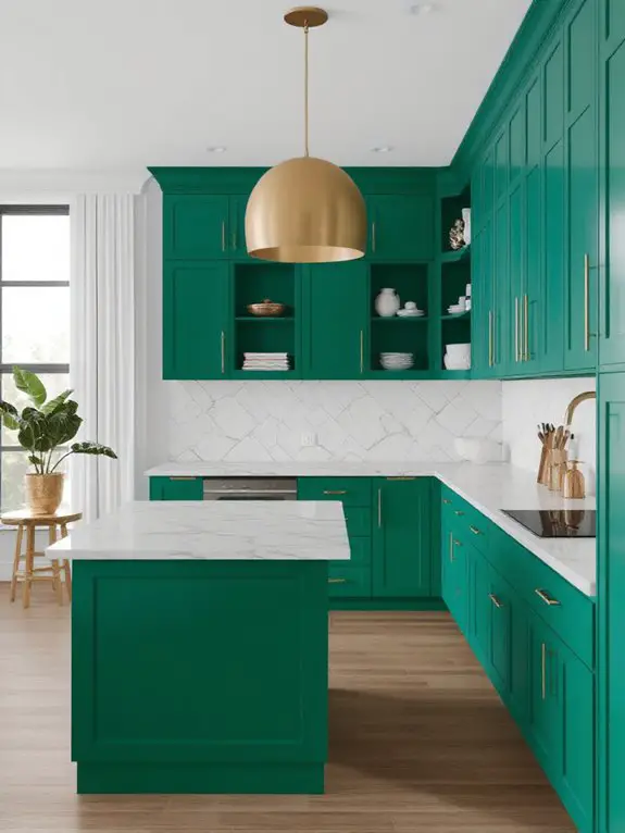 vibrant bold kitchen accents