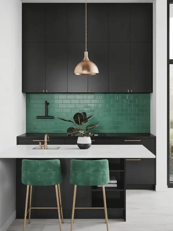 vibrant kitchen accents pop
