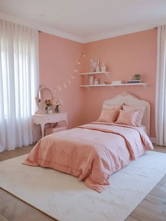 warm cheerful coral retreat
