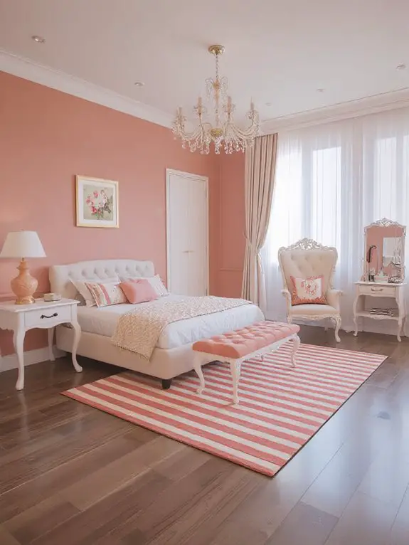 warm coral cream harmony