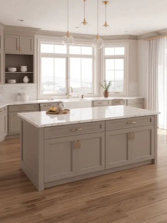 warm gray terrazzo harmony