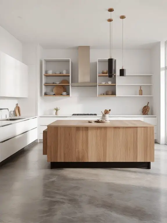 warm natural wood accents