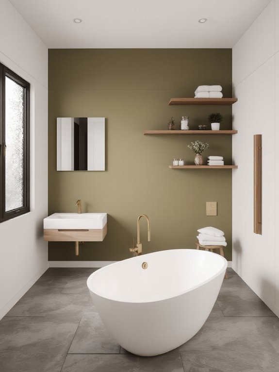 warm natural wooden accent