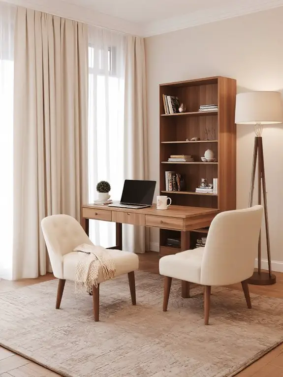warm neutral office palette