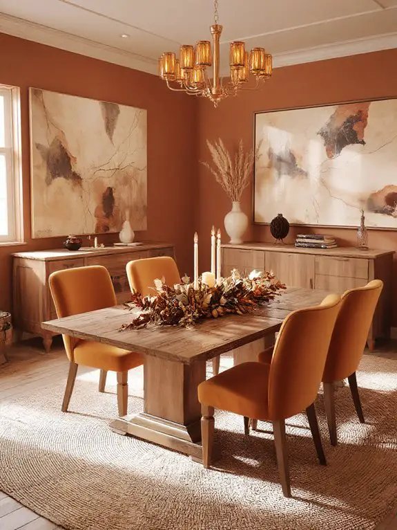 warm rich autumn tones