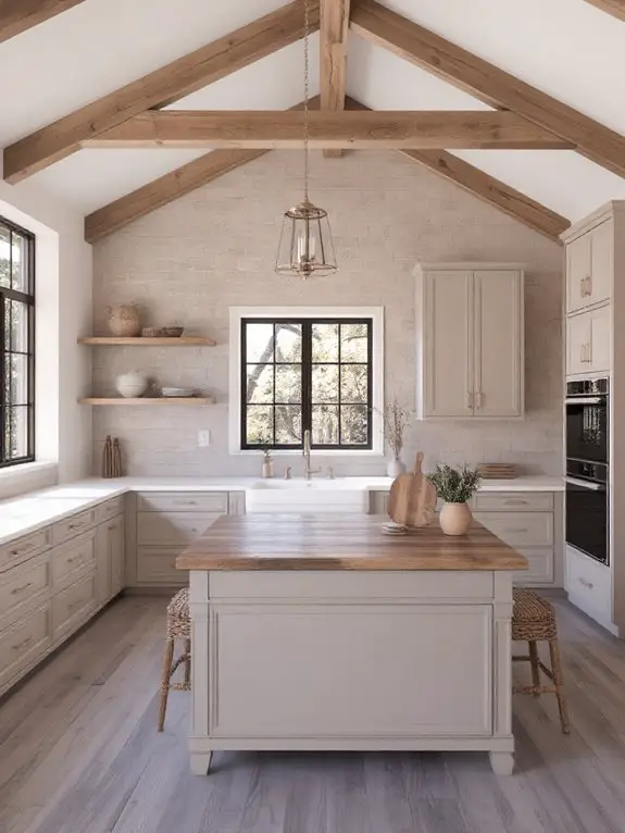 warm rustic taupe accents