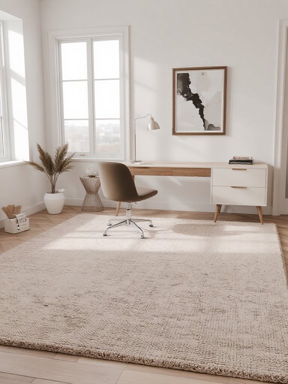 warm stylish rug addition