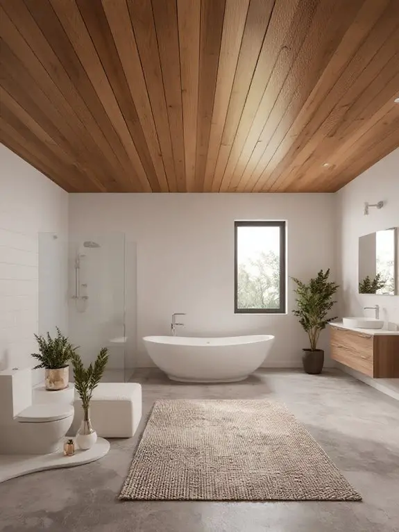 warm wood ceiling design