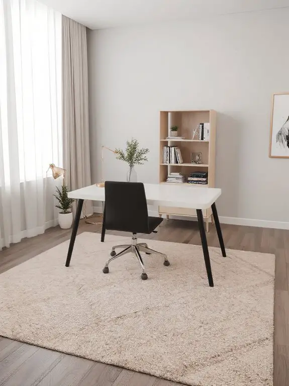 zone defining rug placement